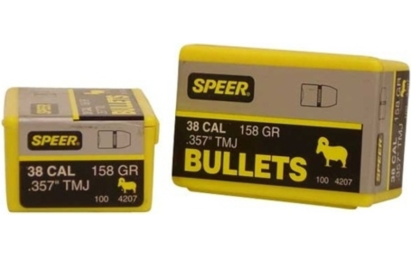 Speer Ammunition Speer bullet 38cal .357 158gr tmj
