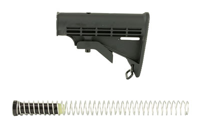 Spike's Tactical Complete M4 Stock Kit, Includes ST-T2 Buffer, Buffer Tube, Buffer Spring, Castle Nut, End Plate, Fits AR-15 Rifles, Black SAK0701-K
