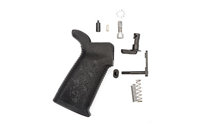 Spike's Tactical 308 LPK, Small Parts, For Livewire or Jack 308, Black Finish, No Fire Control Group, Includes Safety Selector, Detent and Spring, Magazine Catch, Spring and Billet Mag Button, Buffer Retainer Spring and Plunger, Spike's Pro Grip, 1/4x28" Hex Screw, Star Lock Washer SLPKX15