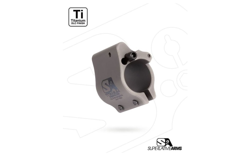 Superlative Arms Llc Ar-15 clamp on titanium adjustable gas block .936'' gray