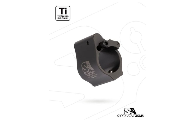 Superlative Arms Llc Ar-15 solid titanium adjustable gas block .936'' black