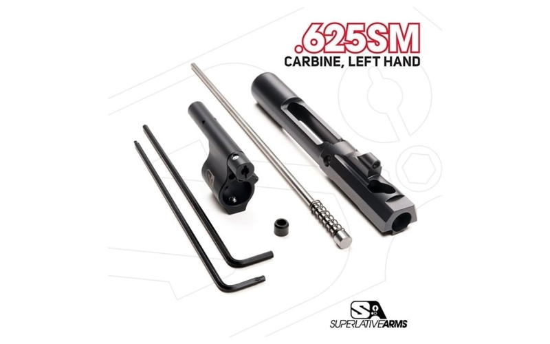 Superlative Arms Llc Ar-15 adj piston system w/solid .625'' gas block carbine lh