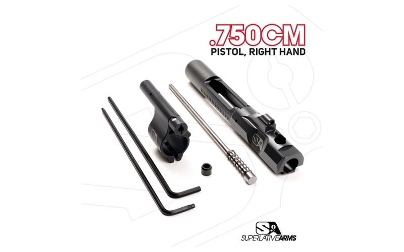 Superlative Arms Llc Ar-15 adj piston system w/clamp on .750'' gas block pistol rh