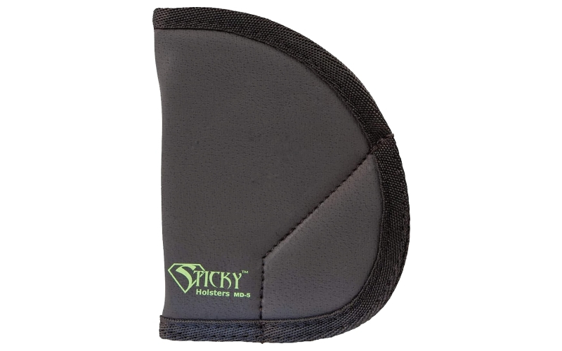 Sticky Holsters Pocket Holster, Ambidextrous, Fits S&W J-Frame Up To 2.25" Barrel & Ruger LCR, Black Finish MD-5