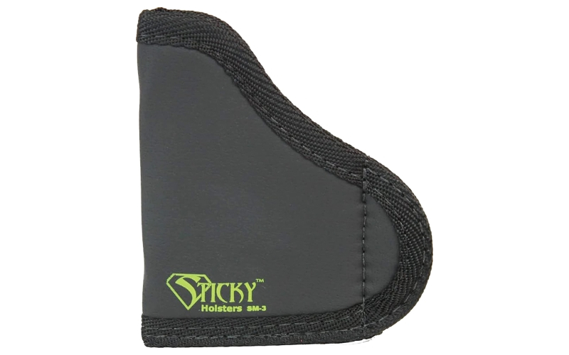 Sticky Holsters Pocket Holster, Ambidextrous, Fits Pocket .380s-Small Handguns with Lasers, Automatics Up to 2.75" Barrel, Ruger LCP, Remington RM380, DB380/9, S&W Bodyguard 380, Taurus 738 TCP 380, Sig P238, Black Finish SM-3