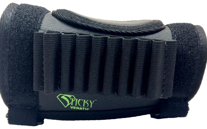 Sticky Holsters Venatic, Shell Holder, Compatible with Sticky Stock Pad/Riser (SPR), Holds 8 Rounds, Matte Finish, Black SPR-R