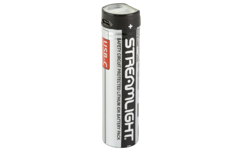 Streamlight SL-B50, USB-C Rechargeable Battery, 1 Pack, Black and Silver 22111