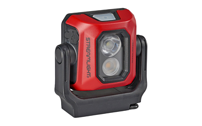Streamlight Syclone, Compact USB Rechargeable Multi-Function Worklight, Red, High-400 Lumens, Medium-200 Lumens, Low-100 Lumens, Includes USB Charging Cord, Cool White LEDs, 90 CRI LEDs, IPX4 Water-Resistant, Hands-Free with Magnetic Base and Stowable Hang Hook 61510