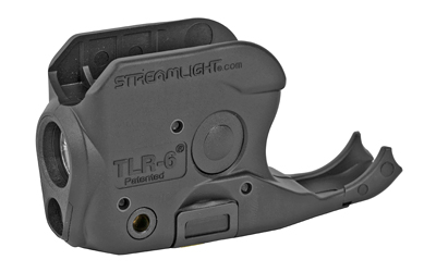 Streamlight TLR-6, Tac Light w/laser, For SIG P238/P938, White LED and Red Laser, 100 Lumens, Includes 2 CR 1/3N Lithium Batteries, Black Finish 69275