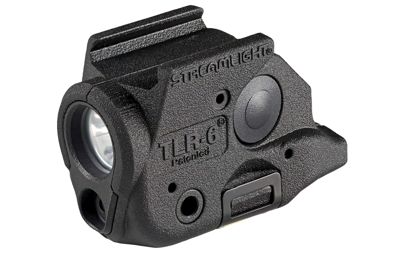 Streamlight TLR-6, Tac Light with Laser, For Springfield Hellcat, Black, C4 LED, 100 Lumens, Red Laser, 2x CR1/3 N Lithium Batteries 69287