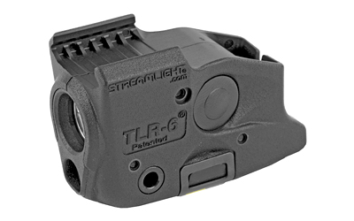 Streamlight TLR-6, Fits Glock 17/22 and 19/23, Black, White LED and Red Laser, 100 Lumens, Includes 2 CR 1/3N Lithium Batteries 69290
