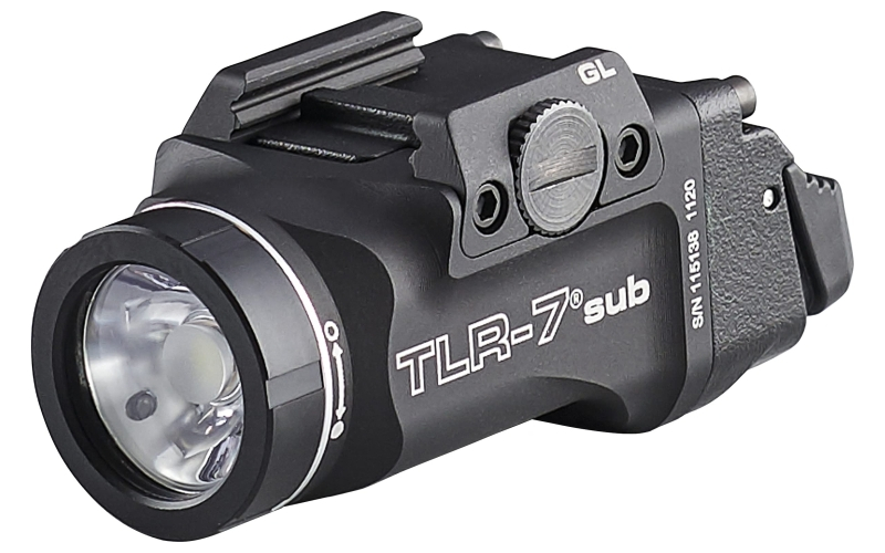 Streamlight TLR-7 Sub Weaponlight, 500 Lumens, Black, For Glock 43X/48 69400