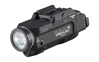 Streamlight Streamlight TLR-10 G Flex, Weaponlight, White LED with Green Laser, 1000 Lumens, Anodized Finish, Black, Includes HiLoSwitch and 2X CR123A Batteries 69473