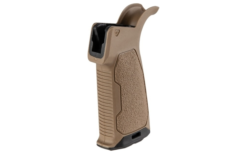 Strike Industries Ar-15 rubber overmold pistol grip 15-degree fde
