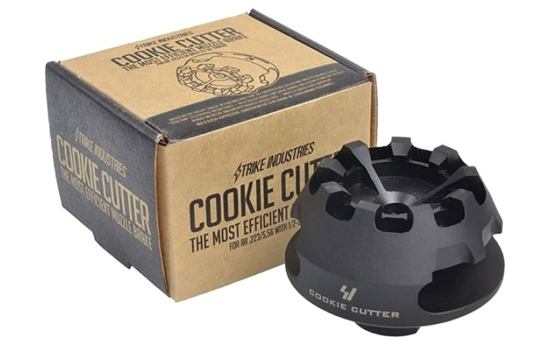 Strike Industries Ar-15 cookie cutter comp .223 1/2-28 black