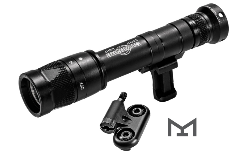 SureFire Infrared Scout Light Pro Compact IR/White LED WeaponLight, Black, M640V-BK-PRO