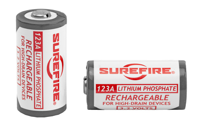 Surefire Battery, LFP123 Rechargeable, 2/Pack, White SFLFP123
