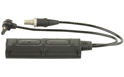 Surefire Remote Dual Switch for Weaponlights, ATPIAL Laser Device, 7" Cable, Fits  Millennium Universal, Classic Universal, Scout Light, and X-Series with XT Socket, Momentary-On Pressure Pad and Constant-On Press Switch, 2 Plugs, Black SR07-D-IT