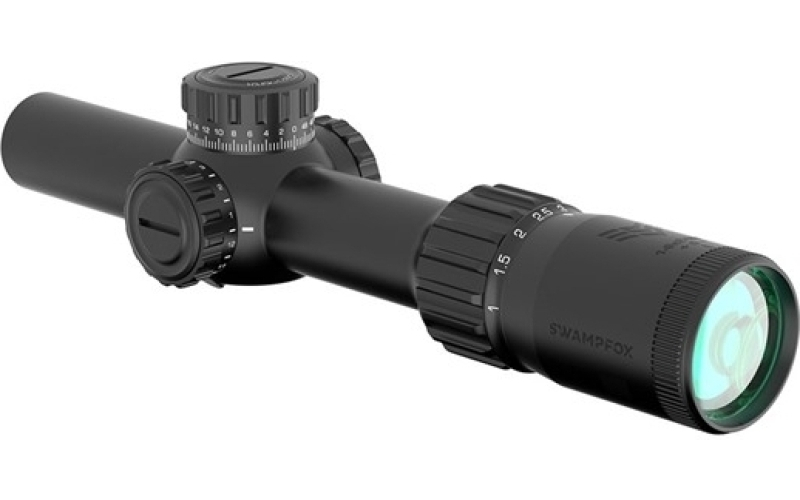 Swampfox Optics Tomahawk ii lpvo 1-6x24mm sfp illuminated red bdc black