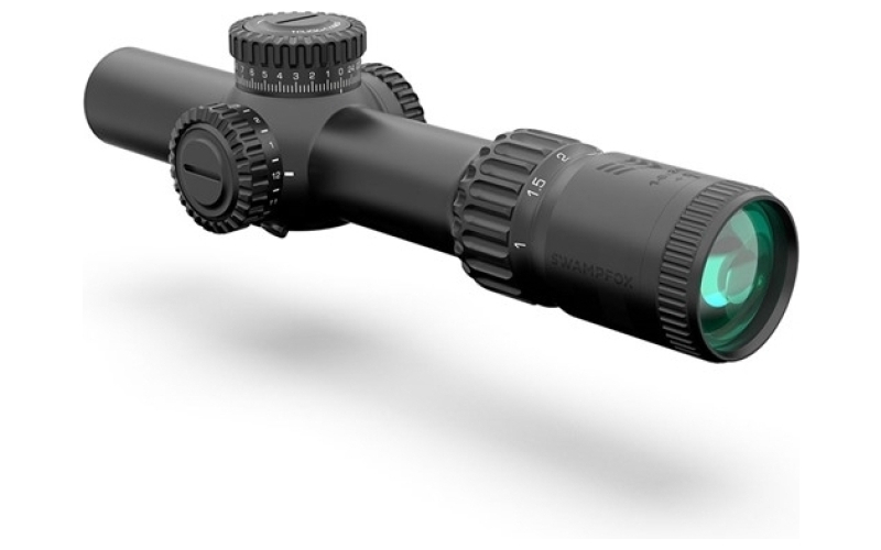 Swampfox Optics Warhorse 1-6x24mm ffp illuminated red dragoon mil black
