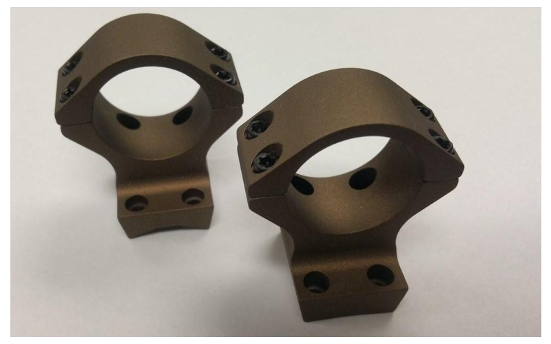 Talley 30mm x-bolt (20 moa short/super short action) (high) (burnt bronze)