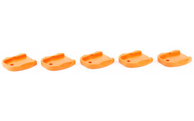 TangoDown Vickers Tactical Magazine Floor Plate, For Glock 9MM, 40S&W, 357Sig, 45GAP, Orange, Five Pack VTMFP-001ORN