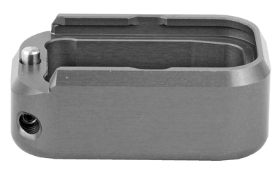 Taran Tactical Innovation Base Pad, For Glock 17/22, +3/+4, Small, Titanium Gray Finish GBP940-005