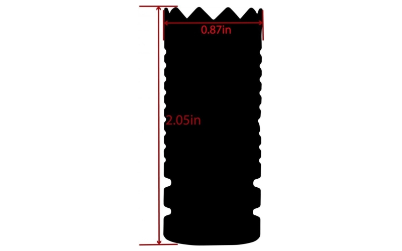 Tacfire .223/5.56 1/2''x28 thread crown style muzzle brake black oxide