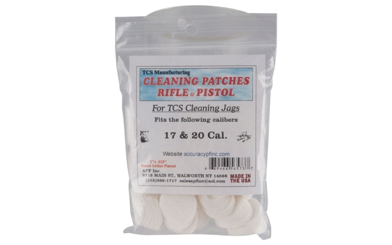 Tcs Cleaning patches 17-22 caliber
