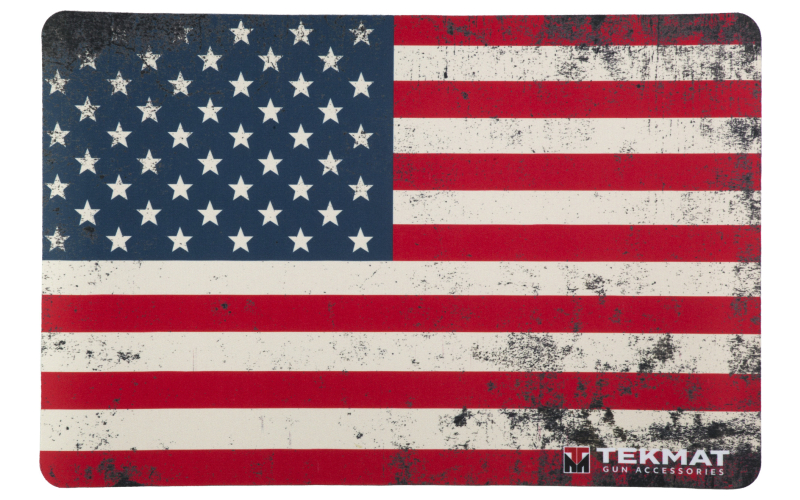 TekMat Cleaning Mat, Pistol Size, 11"x17", Old Glory US Flag, Red/White/Blue TEK-R17-USFLAG-01
