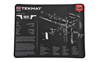 TekMat 1911 Ultra Premium Gun Cleaning Mat, 15"x20", Includes Small Microfiber TekTowel, Packed In Tube TEK-R20-1911