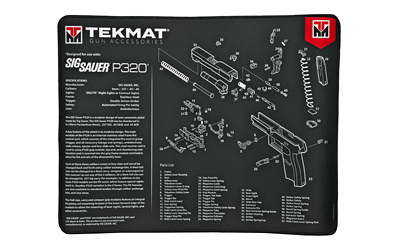 TekMat Sig P320 Ultra Premium Gun Cleaning Mat, 15"x20",Includes Small Microfiber TekTowel TEK-R20-SIGP320