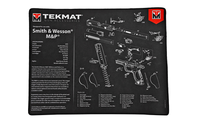 TekMat S&W M&P Ultra Premium Gun Cleaning Mat, 15"x20", Includes Small Microfiber TekTowel, Packed In Tube TEK-R20-SW-MP