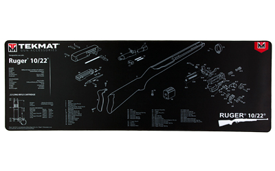 TekMat Ultra Mat, Ruger 10/22, Premium Gun Cleaning Mat, Includes Small Microfiber TekTowel, Packed In Tube, 15"X44" TEK-R44-1022
