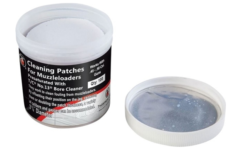 Thompson Center Pre-saturated cleaning patches 100/jar