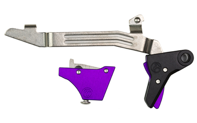 Timney Triggers Alpha Competition Trigger, Anodized Finish, Purple, Fits Gen 3 & Gen 4 - G17, G19, G22, G23, G34 ALPHA GLOCK 3-4 - PURPLE