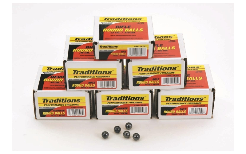 Revolver round ball - bulk pack 140 wt 44 cal 100 rounds .454 dia