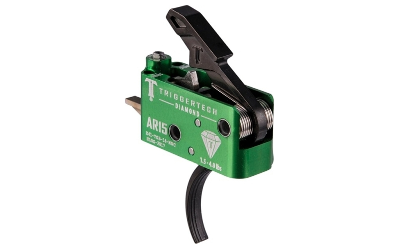 TriggerTech Ar diamond trigger two-stage curved green/black