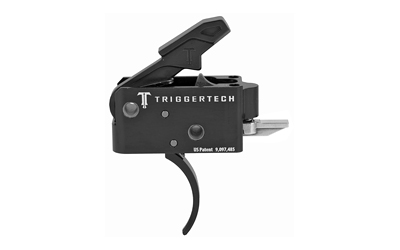 TriggerTech Trigger, 3.5LB Pull Weight, Fits AR-15, Competitive Curved Trigger, Two Stage, Black Finish, Includes Installation Tools, Instruction Book, & TriggerTech Patch AR0-TBB-33-NNC