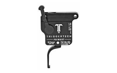 TriggerTech Trigger, 1.5-4LB Pull Weight, Fits Remington 700, Primary Flat Clean Trigger, Right Hand, Adjustable, Black Finish, Includes Installation Tools, Instructions Book, & TriggerTech Patch R70-SBB-14-TNF