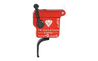 TriggerTech Trigger, 0.3-2.0LB Pull Weight, Fits Remington 700, Diamond Flat Clean Trigger, Right Hand, Adjustable, Black Finish, Includes Installation Tools, Instruction Book, & TriggerTech Patch R70-SRB-02-TNF