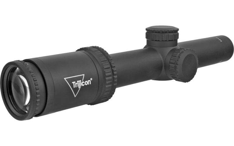 Trijicon Ascent 1-4x24mm Riflescope BDC Target Holds, 30mm Tube, Matte Black, Capped Adjusters AT424-C-2800001