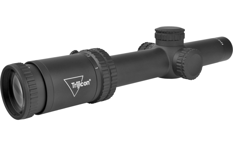 Trijicon Credo 1-6x24mm Second Focal Plane Riflescope with Red BDC Segmented Circle .223 / 55gr, 30mm Tube, Matte Black, Low Capped Adjusters CR624-C-2900015