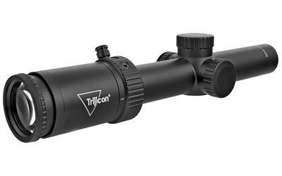 Trijicon Credo HX 1-4x24mm Second Focal Plane Riflescope with Red MOA Precision Hunter, 30mm Tube, Satin Black, Low Capped Adjusters CRHX424-C-2900007