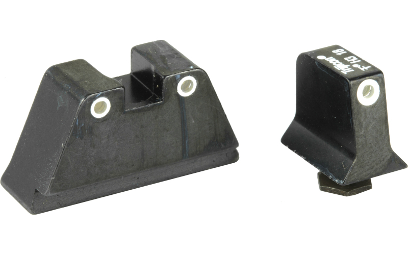 Trijicon Suppressor Sight Height, Green Front Sight with Orange Rear Lamps, Fits Glock 17/19/22/23/26/27/31/32/33/34/35/37/38/39, Black GL201-C-600650