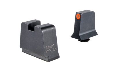 Trijicon Suppressor/Optic Height, Night Sights, Orange Front with Metal Rear & Green Lamps, For Glock 42,43,43X,48 GL243-C-601146