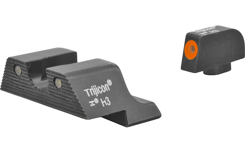 Trijicon HD XR Night Sight Set, 3 Dot Green Tritium With Orange Front Outline, Fits Glock 17/19/26/27/33/34 GL601-C-600836