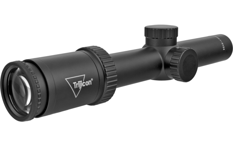 Trijicon Huron 1-4x24mm Riflescope BDC Hunter Holds, 30mm Tube, Satin Black, Capped Adjusters HR424-C-2700001