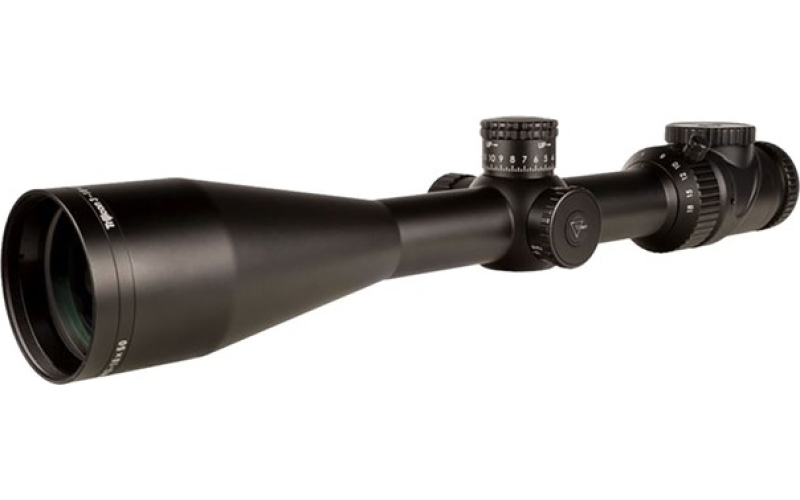 Trijicon Accupoint 3-18x50mm sfp illuminated amber triangle post blk