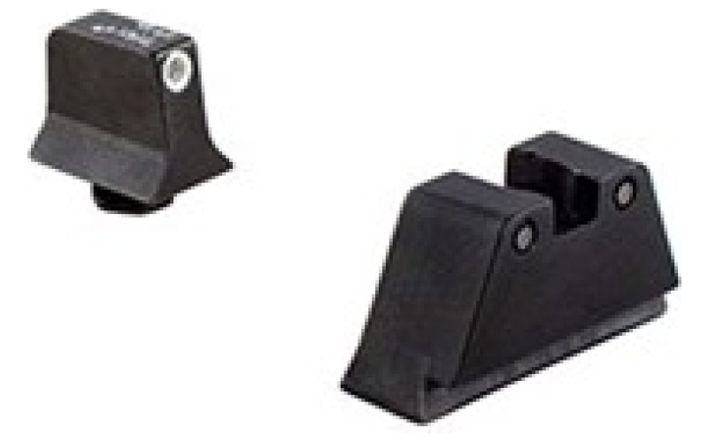 Trijicon Night sight set white outline front, black outline rear
